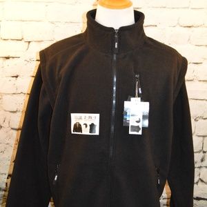 Polarex Extreme 2-in-1 Black Fleece Jacket XXL